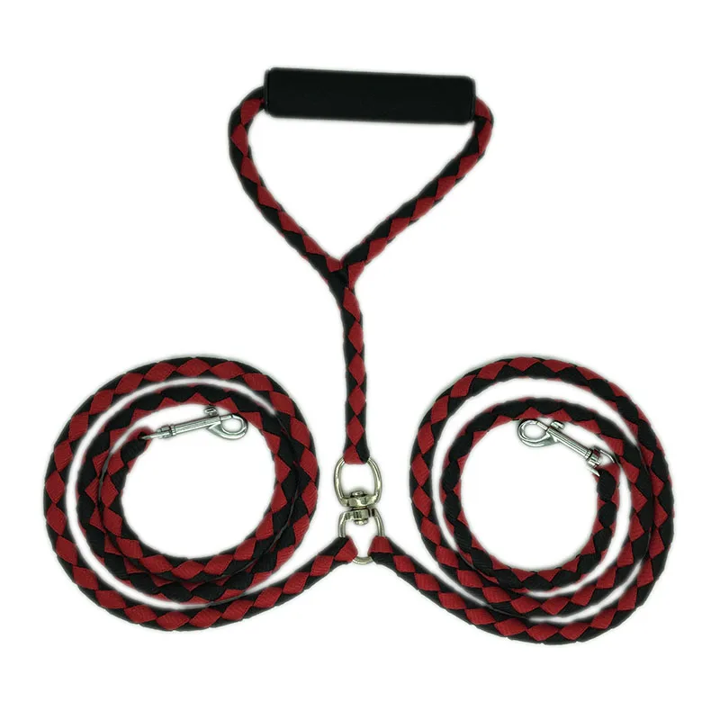 54&quot Double Dog Leash No-tangle Dual for Two Dogs with Swivel Comfortably Walks 2 Up To 500 Pounds At Once Pet Product | Дом и сад