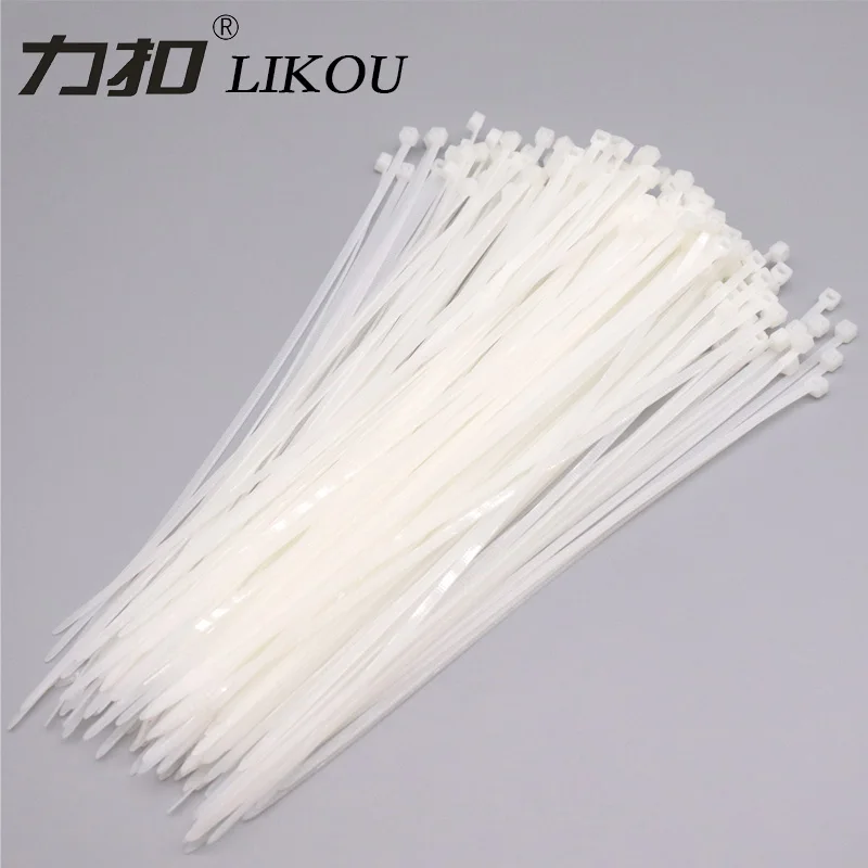 Самоклеющиеся нейлоновые кабельные стяжки LIKOU 4x100 мм 4x150 4x200 4x250 4x300 4x350