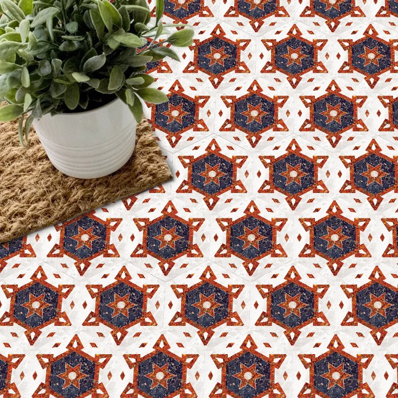 Декоративные самоклеящиеся наклейки на пол из ПВХ водостойкие для гостиной