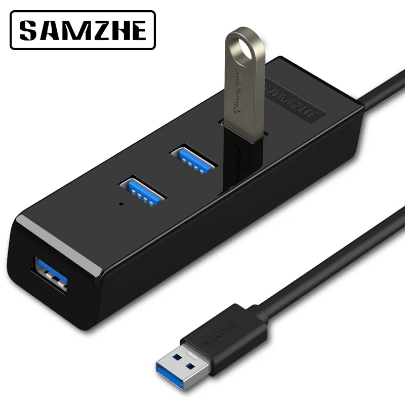 SAMZHE 4 порта USB 3 0 концентратор портативный разветвитель адаптер для ноутбука Macbook