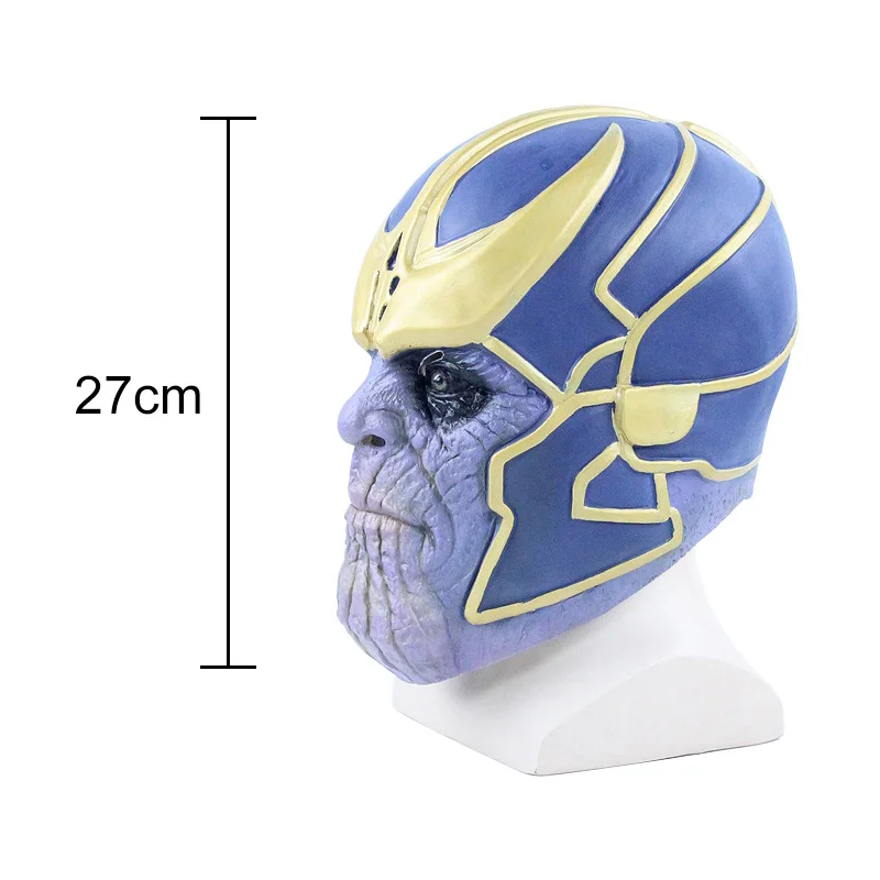 Thanos mask Мстители Marvel 4 Endgame танос рукавица перчатки маска супергероя танос фигурка ПВХ Новая коллекция Фигурки игрушки коллекция - Цвет: Thanos mask