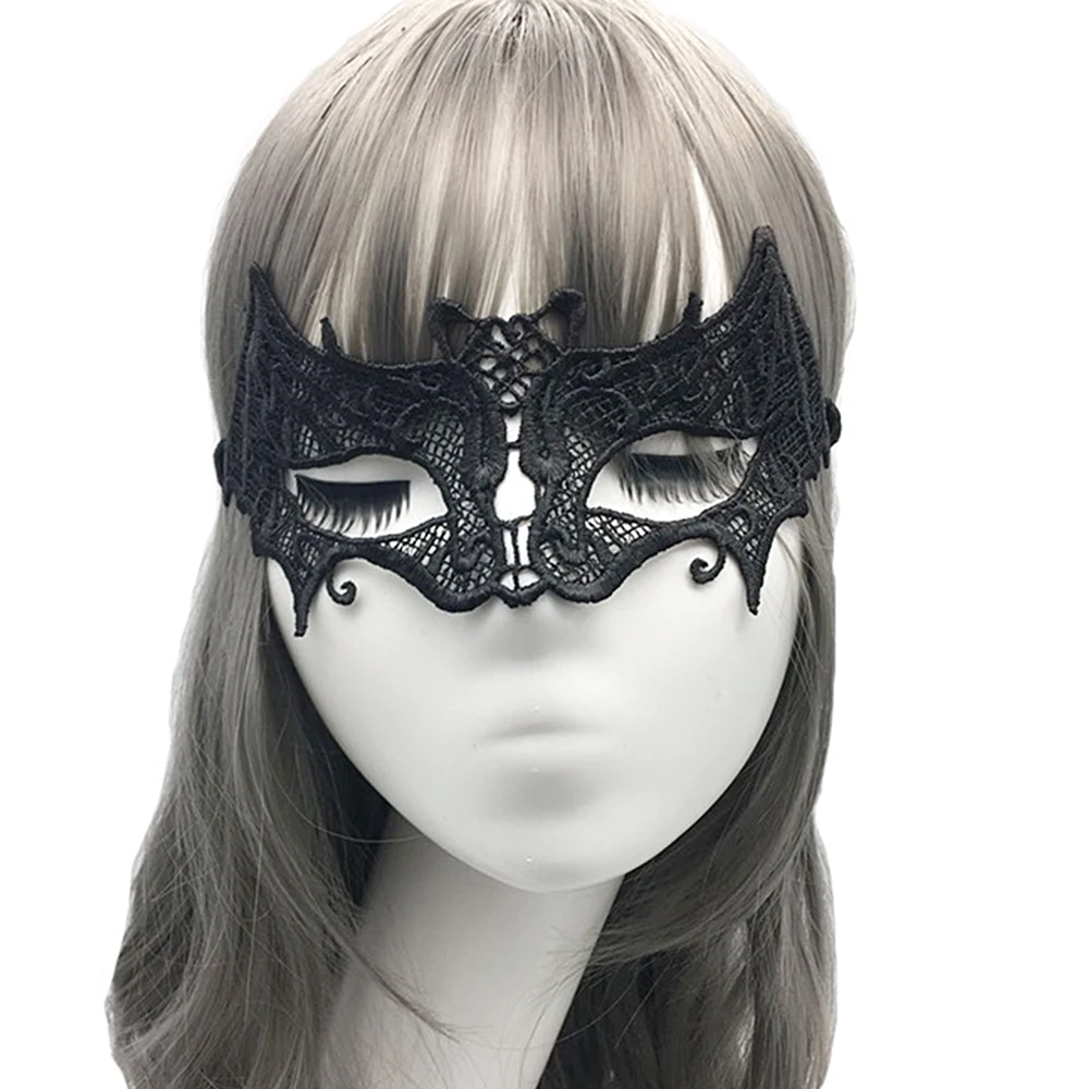 Черная кружевная маска на Хэллоуин сексуальные женские Кружевные маски для глаз