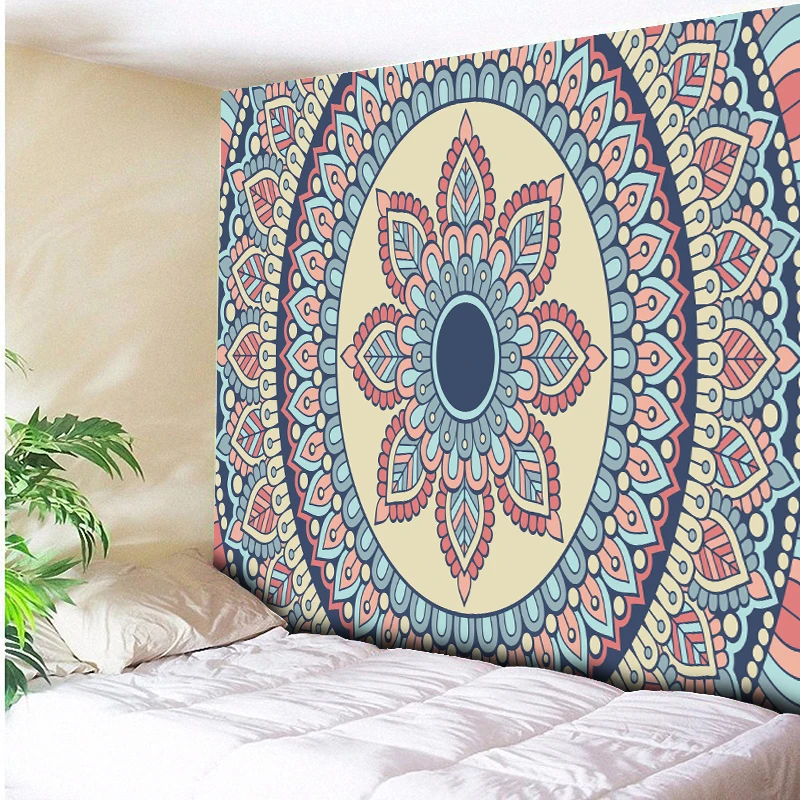 

2018 New Lotus Tapestry Bohemia Boho Mandala Tapestry Wall Hanging Decorative Wall Rugs Hippie Tapestry Beach Towel Mat Blanket