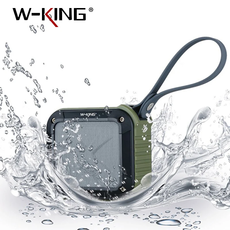 Портативный беспроводной водонепроницаемый мини-динамик W-KING S7 с TF/FM/AUX/NFC |