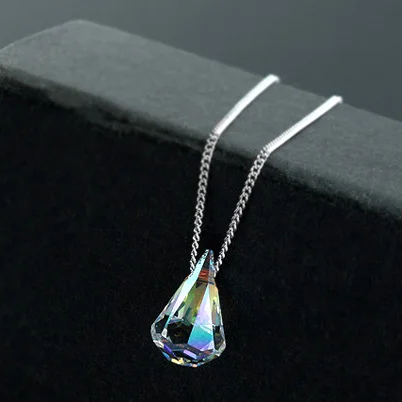 Наборы свадебных ювелирных изделий с кристаллами Swarovski, свадебные комплекты для помолвки, колье и серьги, женские Украшения для праздничного костюма