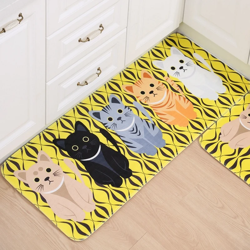 Добро пожаловать коврики с изображением животных кошек напольные для ванной и