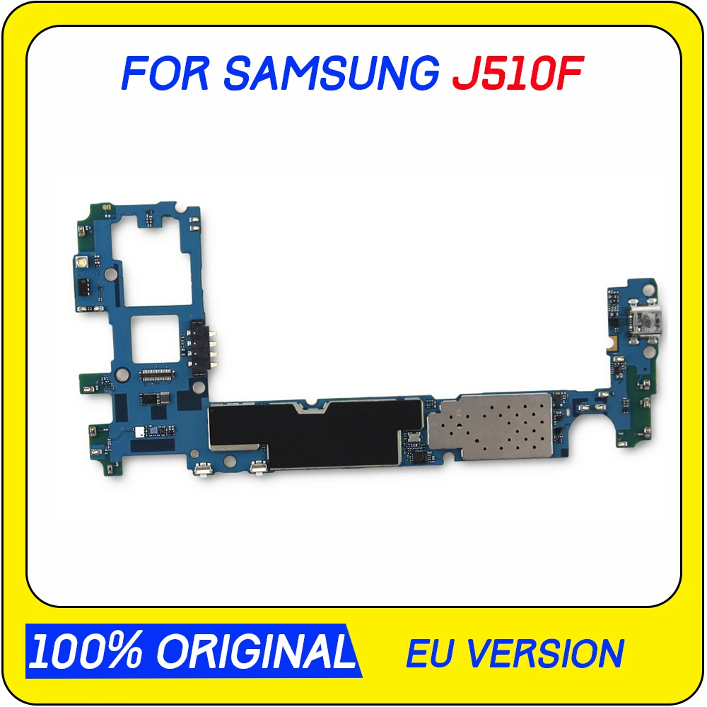 Материнская плата для Samsung Galaxy J5 J510F J510FN одна карта с полным чипом ОС Android J510FN/DS две