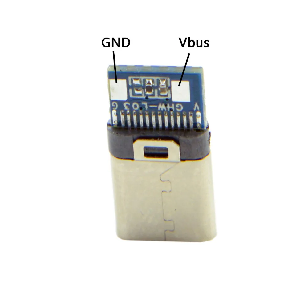 Cablecc DIY 24 контактный USB 3 1 Тип C Стандартный Штекерный разъем типа SMT с 5 мм