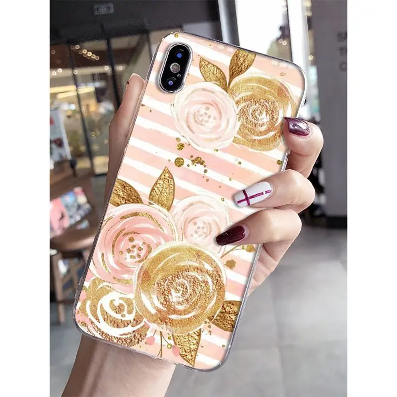 Babaite Роза цветочный узор DIY Роскошный Высокий протектор на конце чехол для iPhone 8 7 6