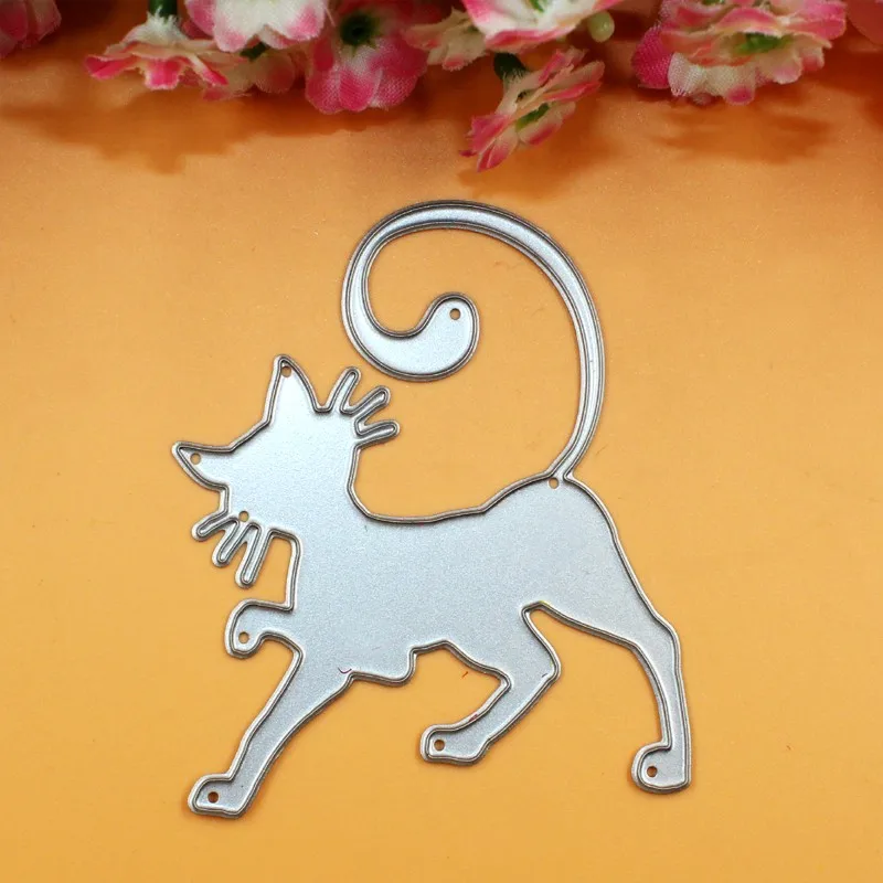 YINISE высекатель карточек кошка металлические режущие штампы для трафареты