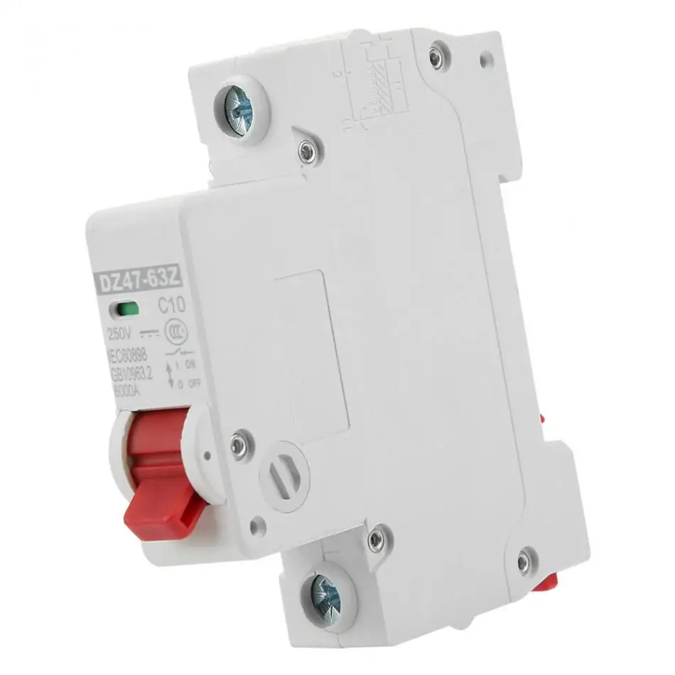 DZ47-63Z-1P 10A DC миниатюрный выключатель утечки воздуха переключатель инструмент профессиональный