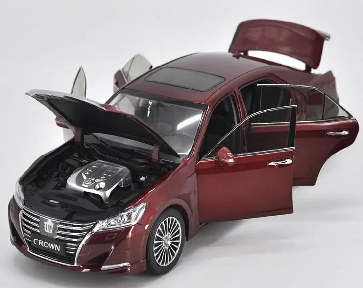 Оригинальная модель автомобиля из передового сплава 1:18, высокая имитация TOYOTA CROWN, металлическая модель, изысканная коллекция игрушечных автомобилей
