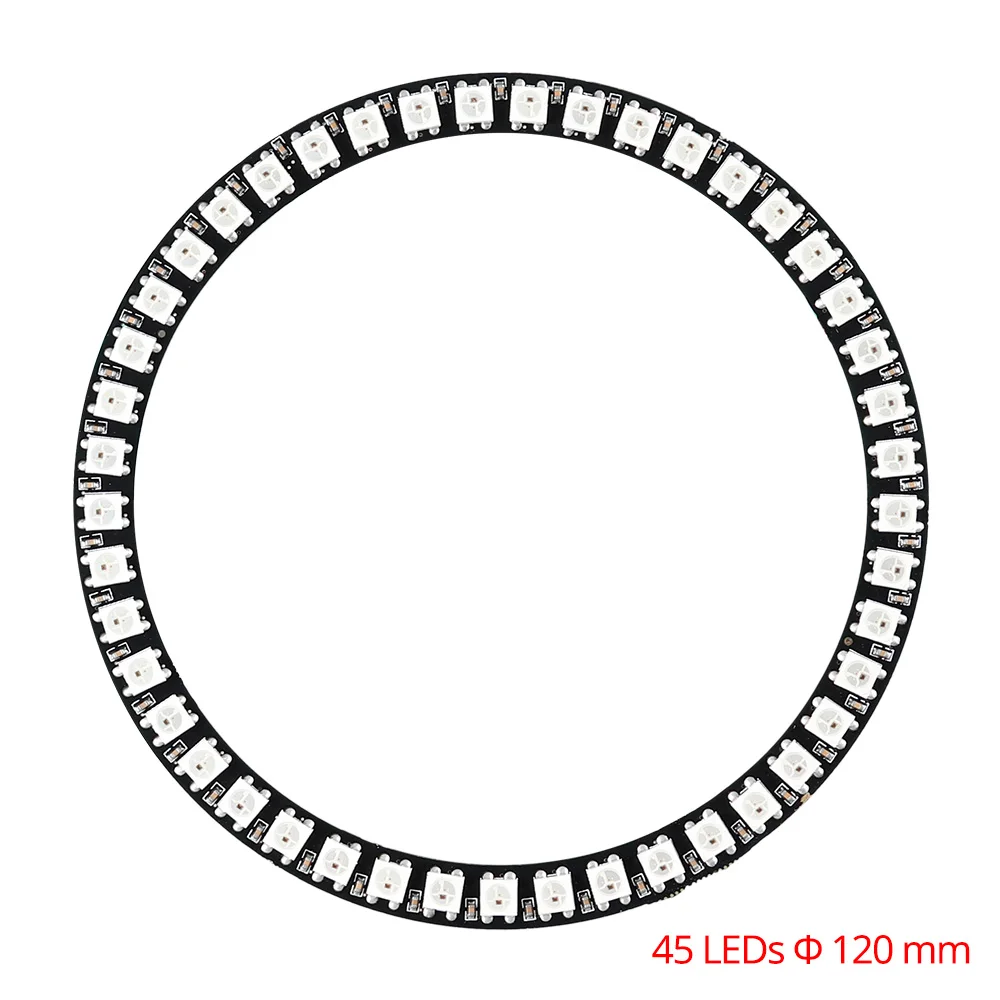 1 шт. WS2812B IC 5050 RGB светодиодный кольцо 1Bit 8Bit 16Bit 24Bit 35Bit 45Bit ws2812 пикселей светодиодный модуль полноцветной приводить в огни