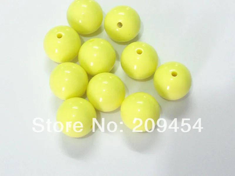 Новинка! Мягкие/пастельные жёлтые крупные бусины из жевательной резины для