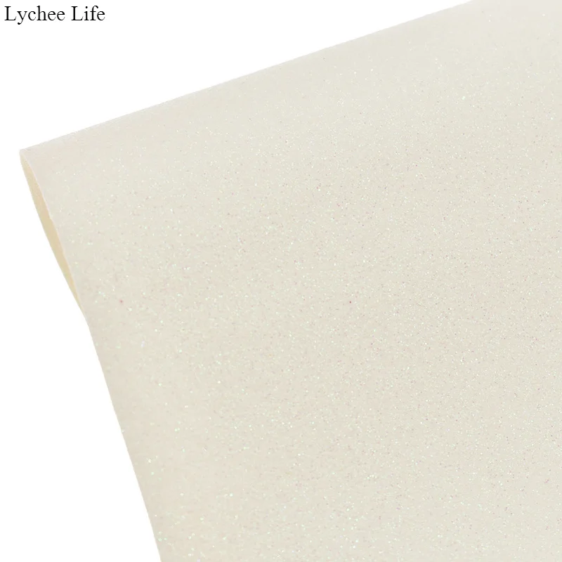 Lychee Life DIY блестящая искусственная кожа A3 ткань для женской одежды ручной работы