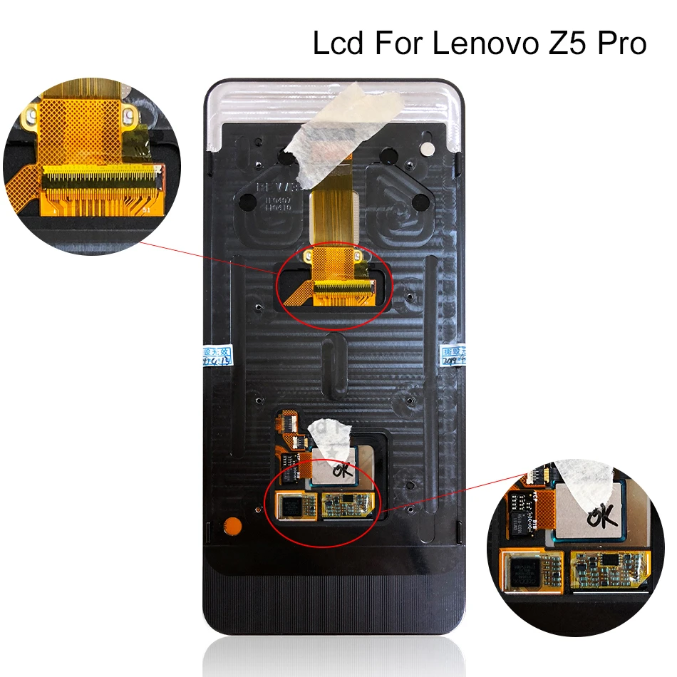 Протестированный ЖК-дисплей для lenovo Z5 PRO GT дисплей сенсорный экран дигитайзер