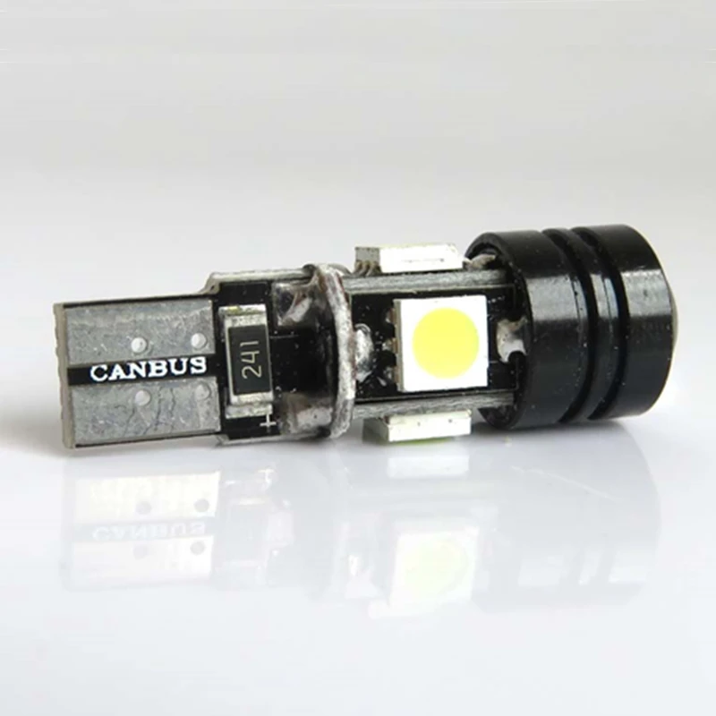 4 шт. Белый T10 Led 501 W5W Canbus безошибочный 4-5050 SMD 1 высокомощный клиновидный боковой