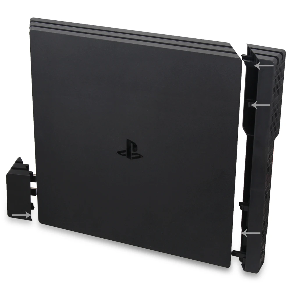 Черный ДОБЕ 2-в-1 Turbo кулер и USB Hub комбинированный комплект для PS4 Pro Сенсор Температура контролируемого охлаждения вентилятор и адаптер Зарядное устройство контроллера - Цвет: Черный