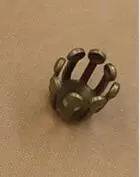 antique bronze 100 шт 5x6 мм разделитель в виде цветка филигранная бижутерия распорка цветы мотив Подвески Свободные застежки в форме цветка для DIY ювелирных изделий - Color: antique bronze