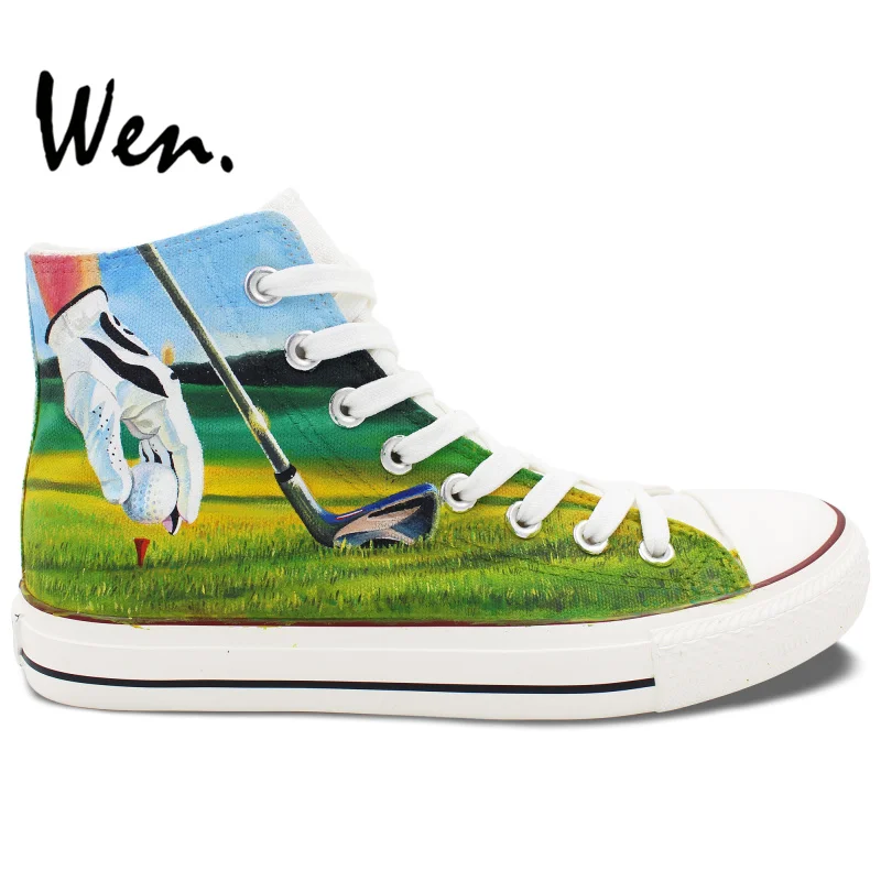 Вэнь ручная роспись кроссовки оригинальный дизайн на заказ Мужская Женская