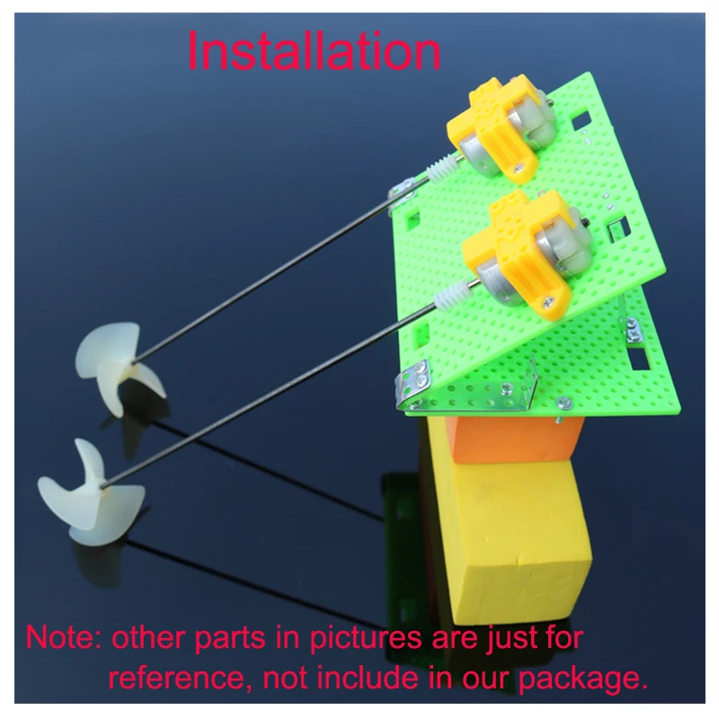 5 пар полное погружение 3 лопасти пропеллер нейлон реквизит 2 мм вал весло диаметр