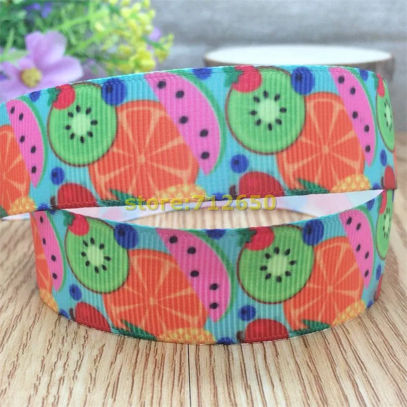 Корсажная лента с принтом фруктов Бант сделай сам для одежды упаковки подарков
