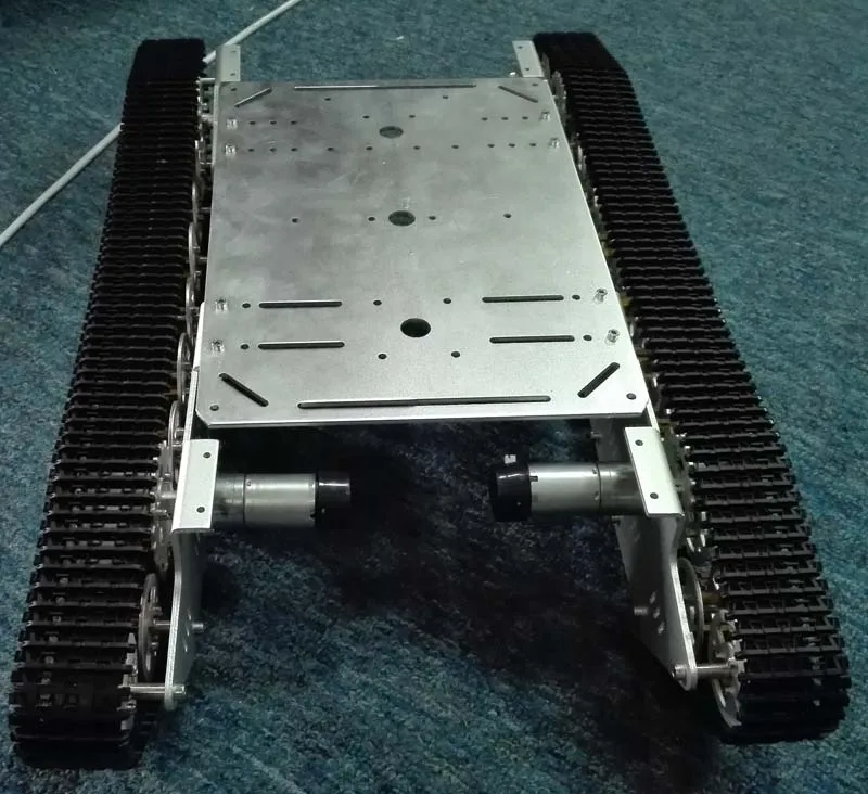 RC металлический Танк шасси 4wd робот гусеничный цепной автомобиль Мобильная