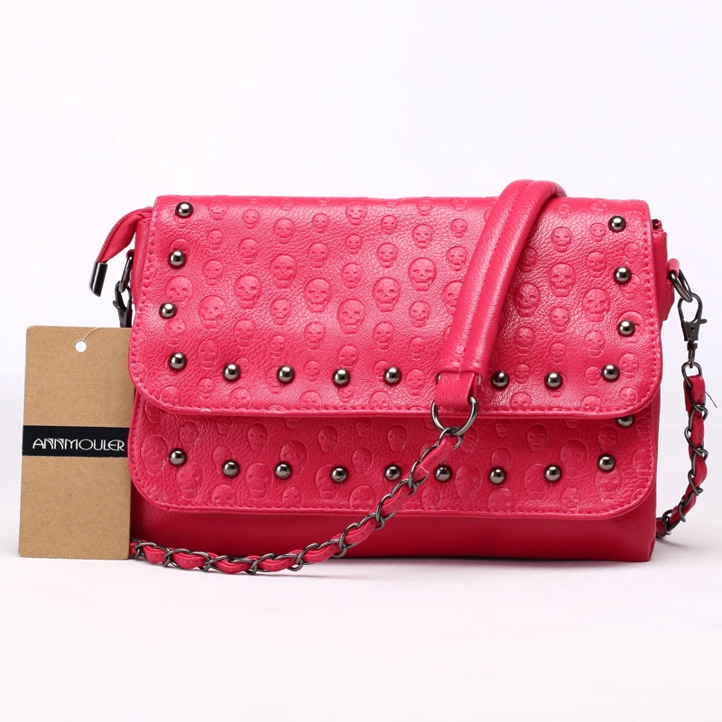 Женская сумка из ПУ кожи с заклепками 5 цветов|bolsa feminina|tote pursefashion handbag |