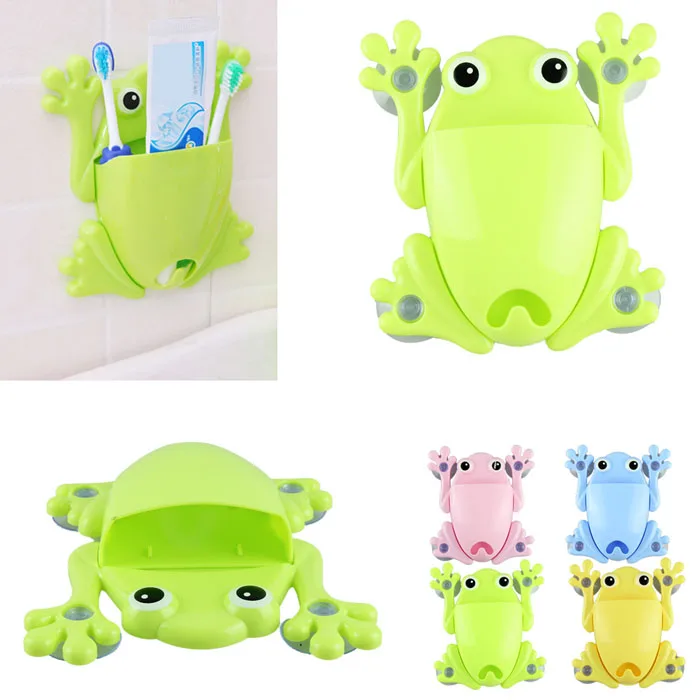 Удивительный милый мультяшный органайзер для ванной комнаты в виде лягушки|bathroom