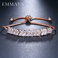 emmaya fashion adjustable bracelets for women pulseras mujer wedding crystal bracelet charm femme party jewelry friend gift