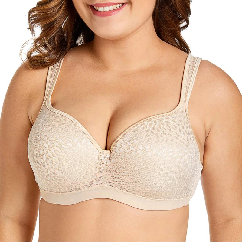 Большие размеры 34-44 B C D DD DDD E Для женщин топа с полной чашкой и покрытие на
