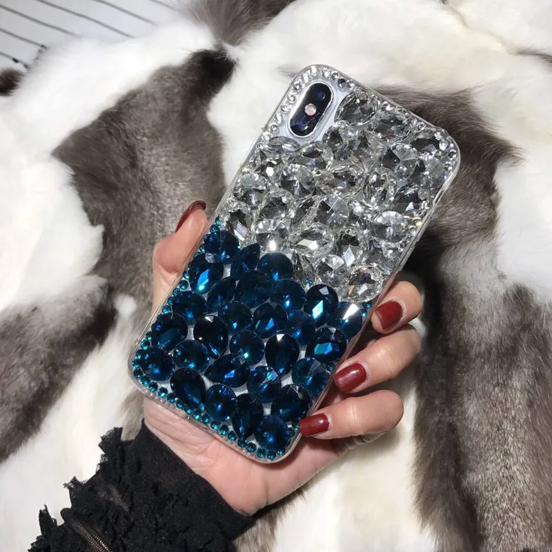 Чехол для телефона iPhone 11 Pro Max X 8 7 6 6S Plus XR XS MAX Блестящий Алмазный чехол мягкие чехлы