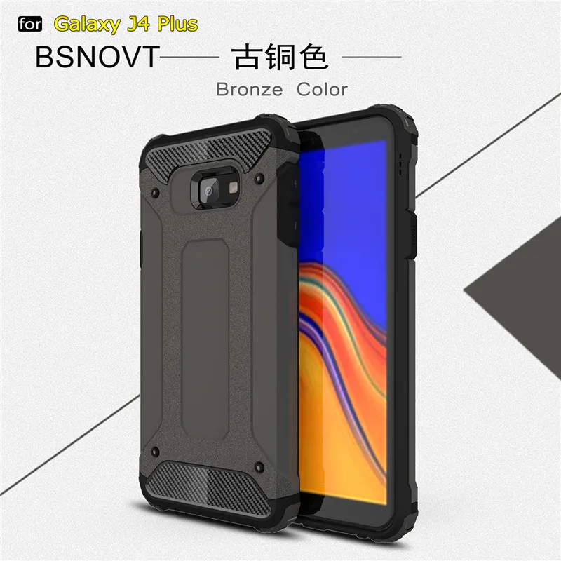 BSNOVT чехол для Samsung Galaxy J4 Prime противоударный мягкий силиконовый + жесткий