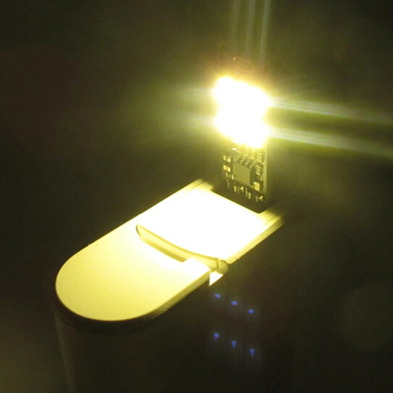 1 шт. светодиодный ночник мини карманные карты USB Мощность брелок Ночной