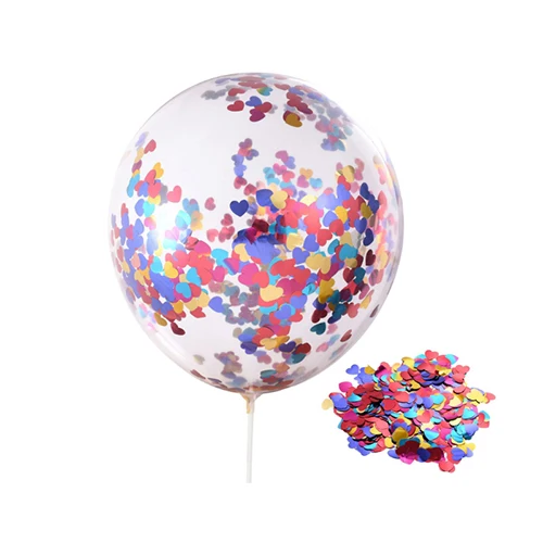 Color sequins Melsnajsd12inch алюминиевая конфетти из фольги, прозрачный день рождения ребенка, свадьба, праздник, празднование, благословение, декоративные шары - Цвет: Color sequins