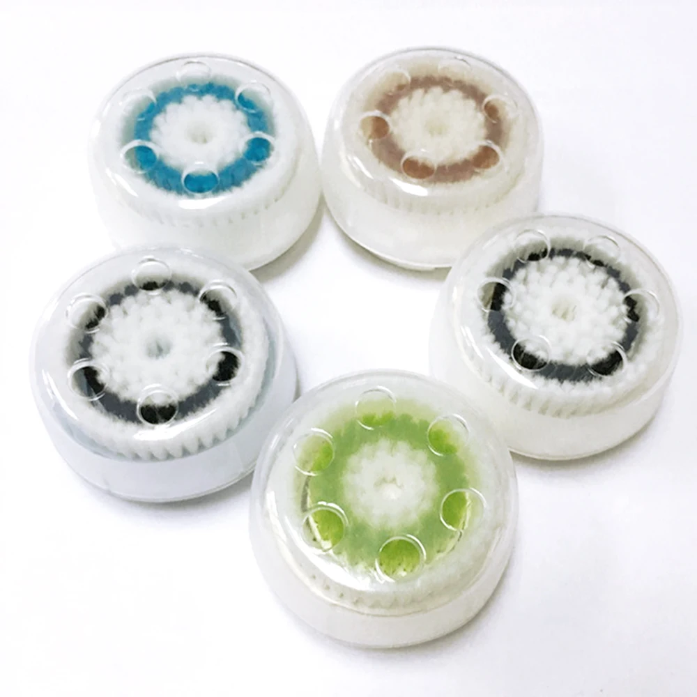 Лица ультразвуковая щетка Кисть для очистки дица головы Уход за лицом Spin Замена