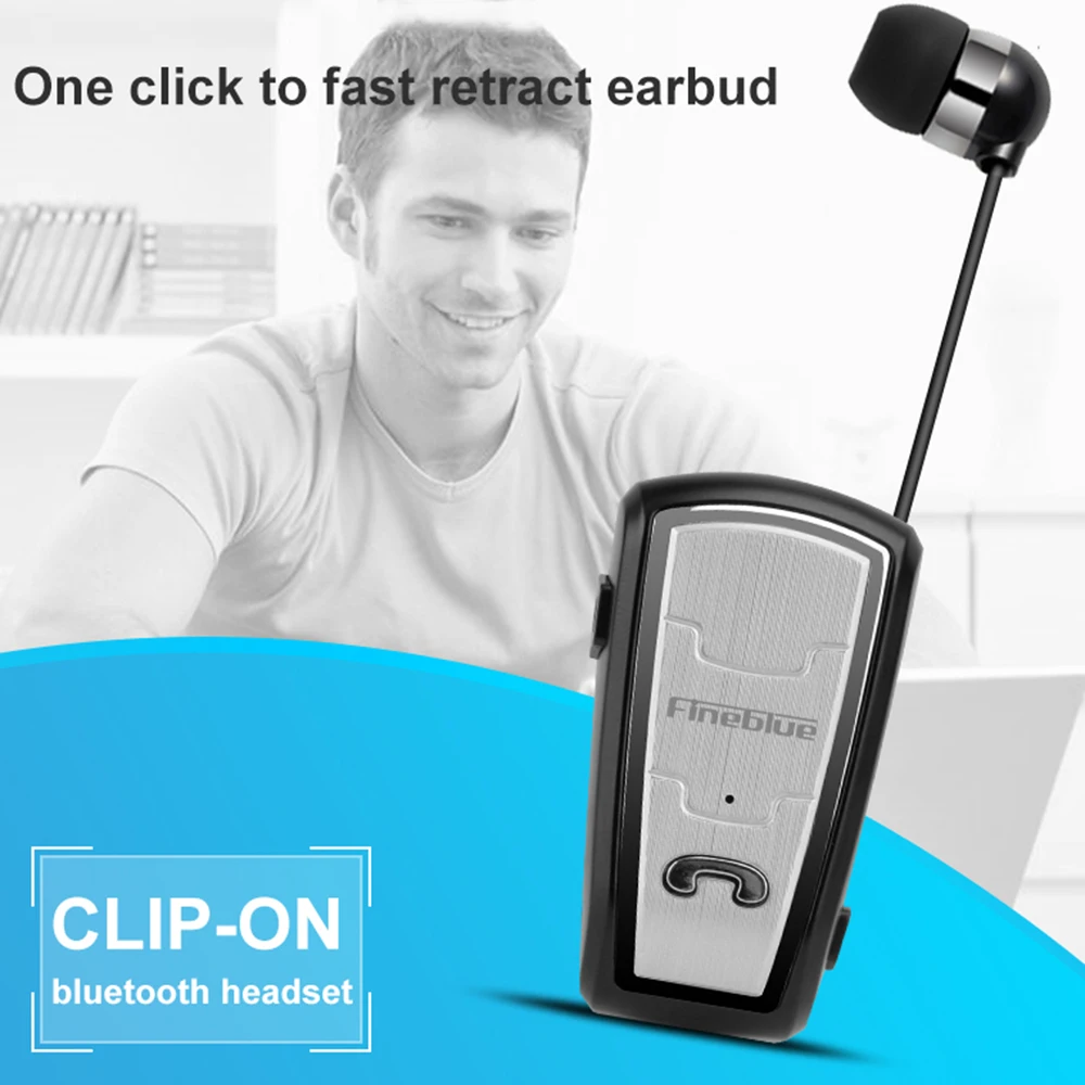 Fineblue FQ208 Bluetooth наушники деловой с воротником дизайн зажимом Усадочные