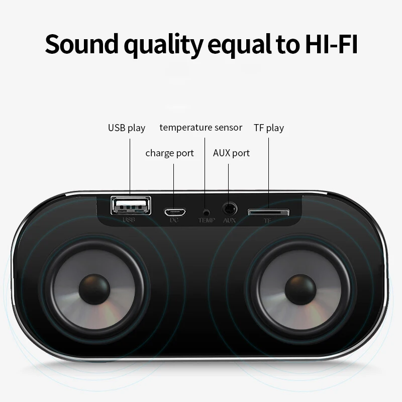 Huawei Будильник Bluetooth динамик fm радио портативный беспроводной громкоговоритель