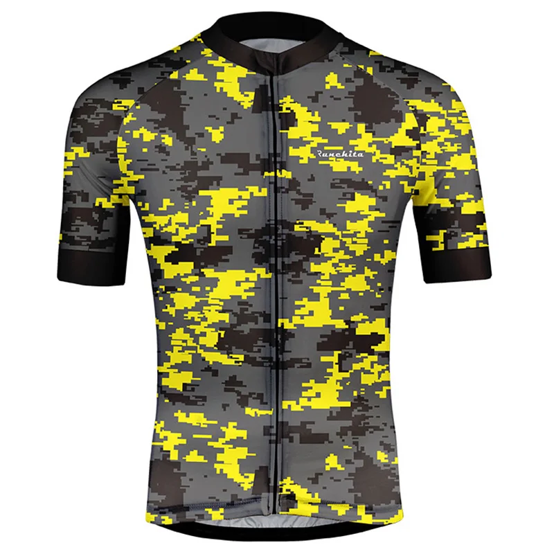Maillot ciclismo hombre verano RUNCHITA MTB, спортивный костюм, профессиональная велосипедная майка, летний комплект с коротким рукавом, велосипедная спортивная одежда