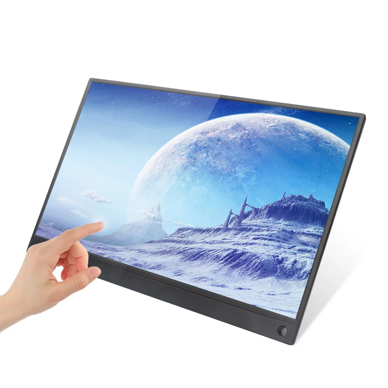Portable Monitor HDMI USB Type-C Full HD 15.6 inch 1080 IPS LCD Monitor Built-in Dual Speakers Compatible with Laptop notebook