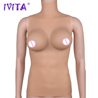 ivita 3135g top quality artifical silicone breast forms half body breast forms for crossdresser shemale transgender enhancer