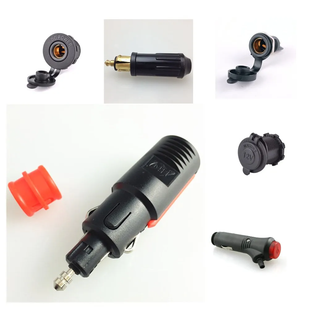 

12v Car Universal Plug Standard Accessory Cigarette Lighter Plug Socket Adaptor DIN Type Sockets