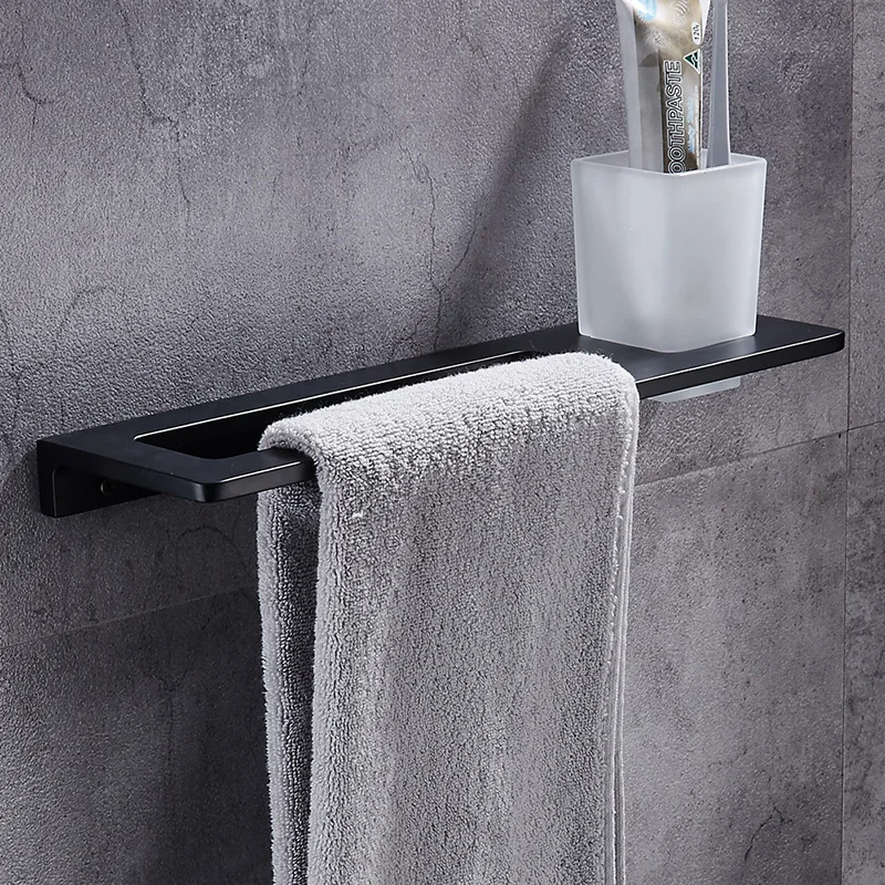 Вешалка для полотенец + держатель зубных щеток из алюминия|Вешалки полотенец| |