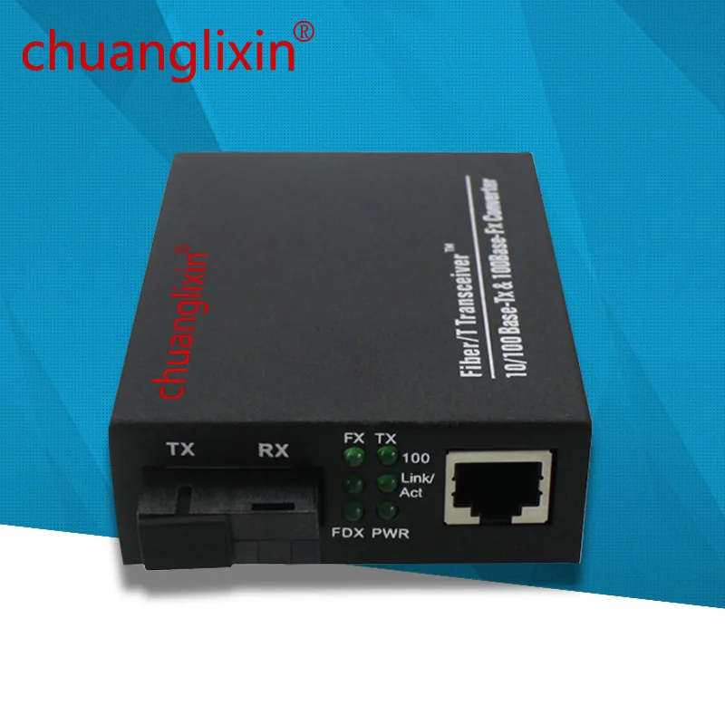 Ethernet media converter 100M 1 port+1 fiber port optical SC 1310/1550nm AB media converter 1pair