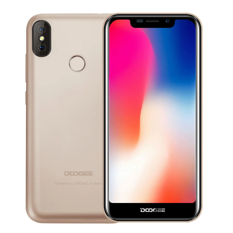 DOOGEE X70 Android 8 1 5 'ཏ:9 мобильный телефон отпечаток пальца разблокировка лица MTK6737 2 ГБ + 16 4000 мАч двойной 8MP 5MP 3g