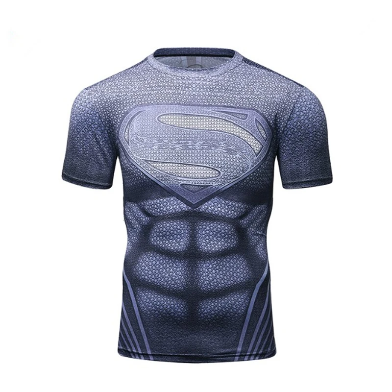 Супер человек Рашгард Mma боксерская футболка с длинным рукавом Muay Thai Gi Jiu Jitsu rashguards