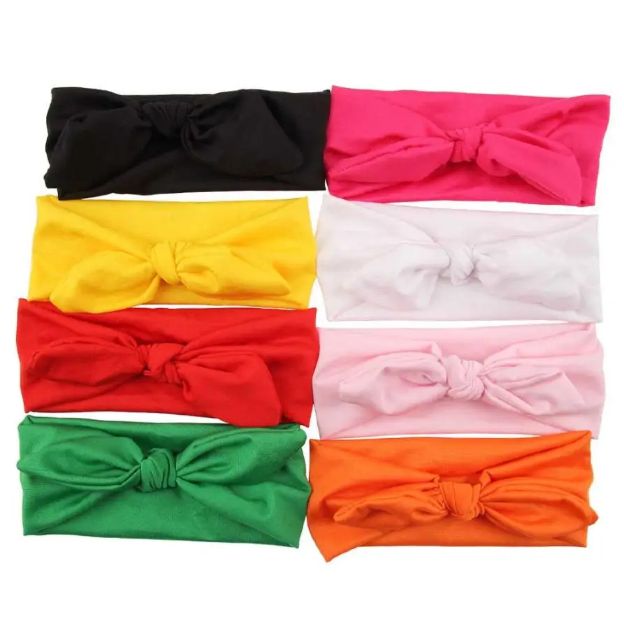 2018 New Fashion Women Elastic Bow Hairband Turban Knotted Rabbit Hair Band Headwrap Accessories hot sale drop shipping Jan 26 |
