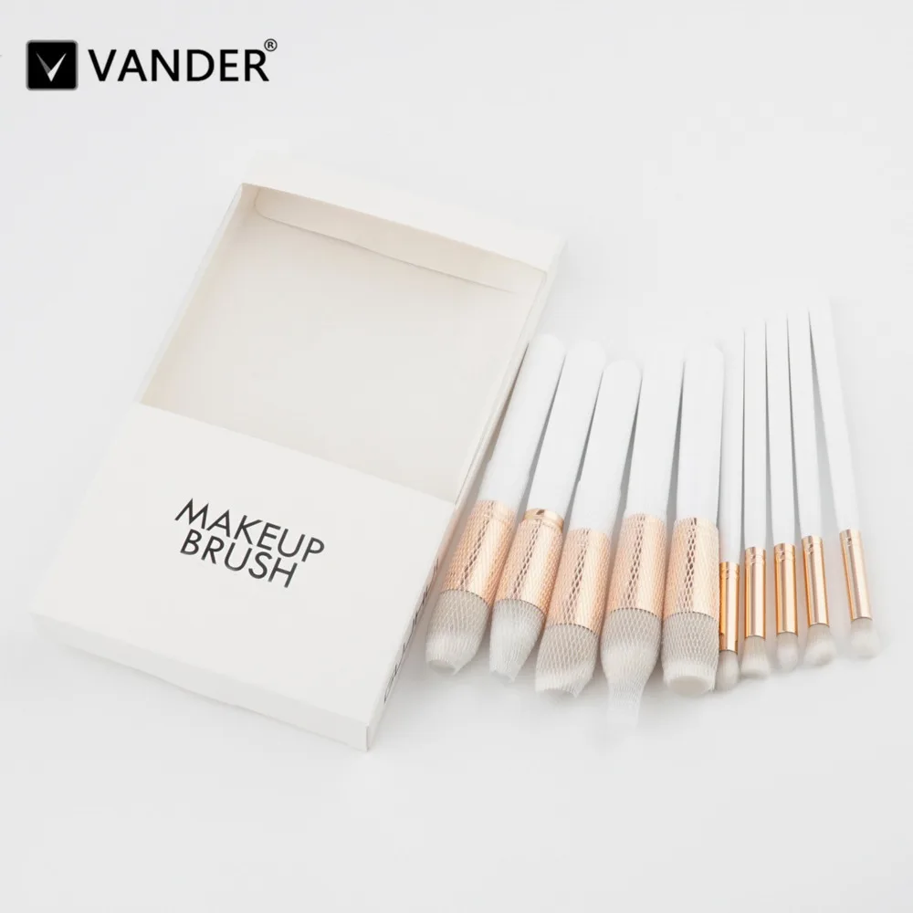 10 шт. белые кисти для макияжа кисть растушевки карандашей основа тени век pinceis de