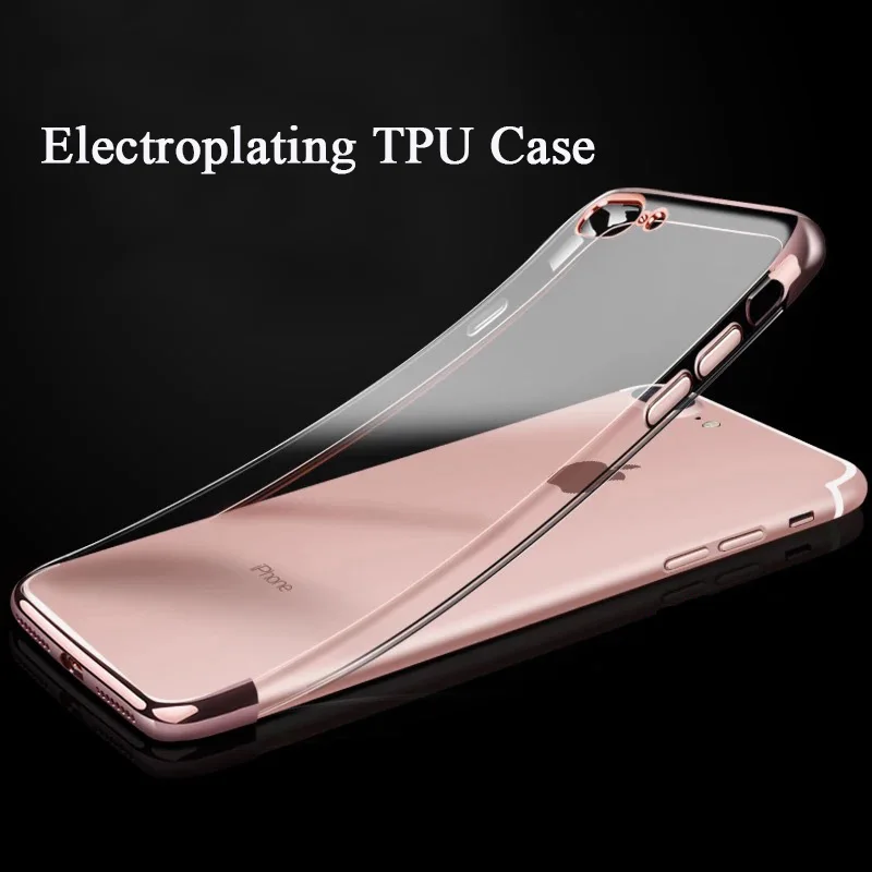 Коке Капа Для iphone 6 S Plus Случае Покрытие Кристалл Мягкий ТПУ Ясно Тонкий