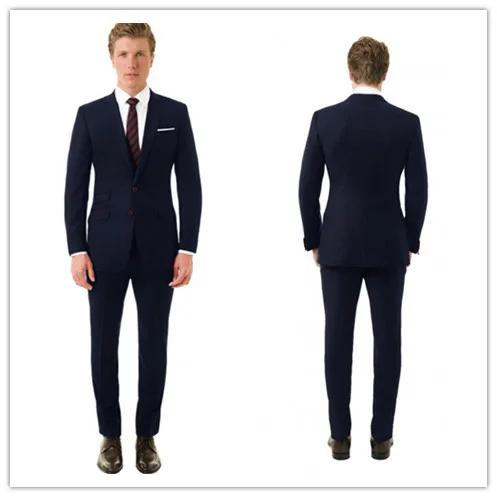 Новое поступление Летние Стильные мужские облегающие костюмы из 100% шерсти